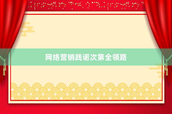 网络营销践诺次第全领路