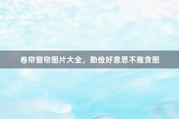 卷帘窗帘图片大全，勤俭好意思不雅贪图